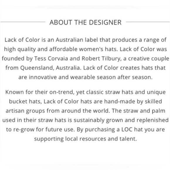 Lack Of Color The Grove Black Fedora Hat sizes M (57cm) NWT - Picture 9 of 11